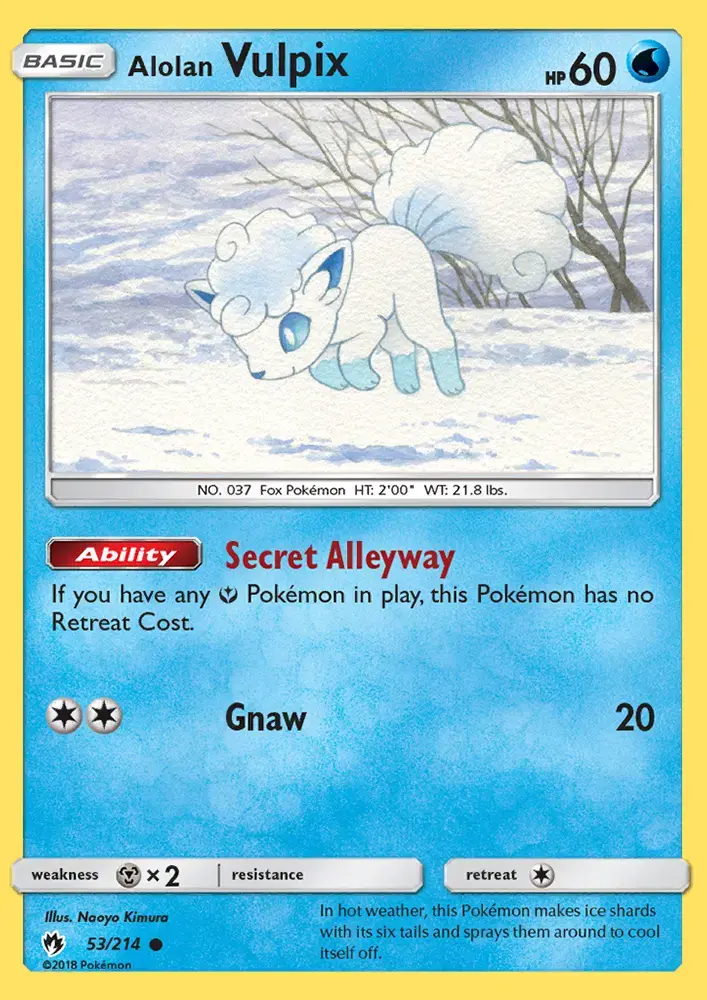 Alolan Vulpix #53 — Lost Thunder