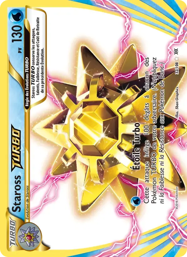 Carte Pokémon Staross TURBO #32 — Évolutions XY