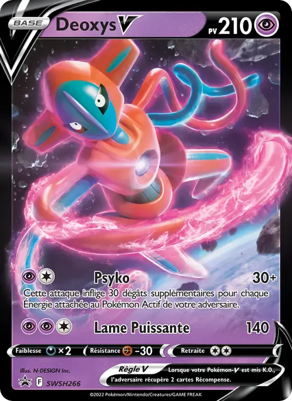 Carte Pokémon Deoxys V #SWSH266 — Promos Épée et Bouclier