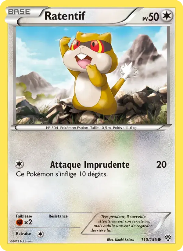 Carte Pokémon Ratentif #110 — Tempête Plasma