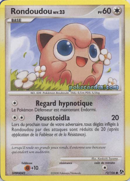Carte Pokémon Rondoudou #72 — Grands Envols