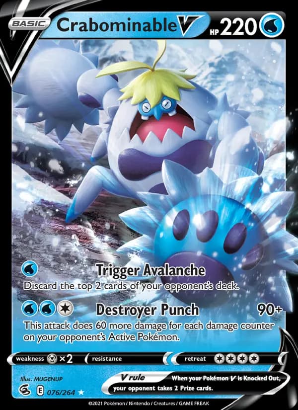 Crabominable V #76 — Fusion Strike
