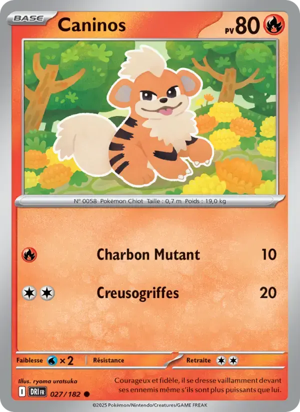 Carte Pokémon Caninos #027 — Rivalités Destinées