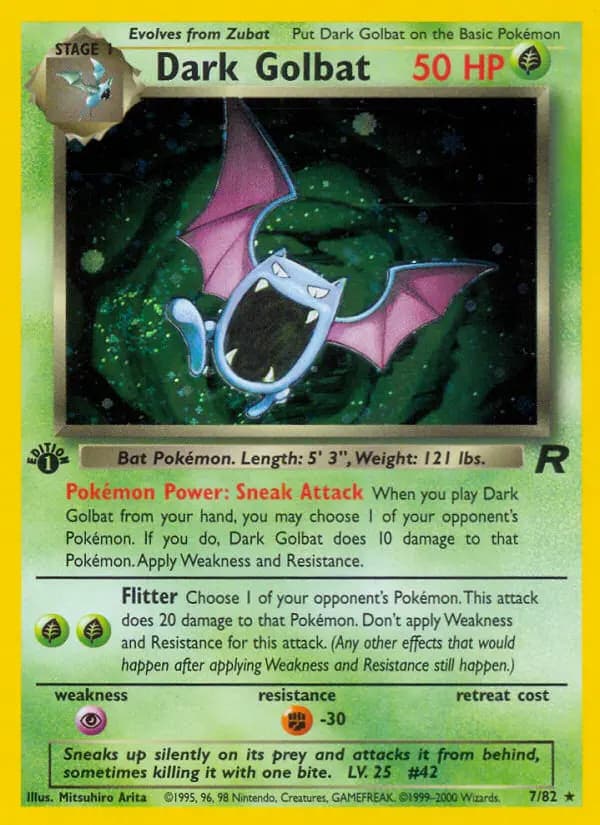 Dark Golbat #7 — Team Rocket