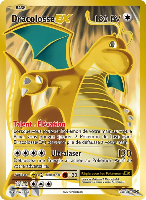 Carte Pokémon Dracolosse EX #106 — Évolutions XY