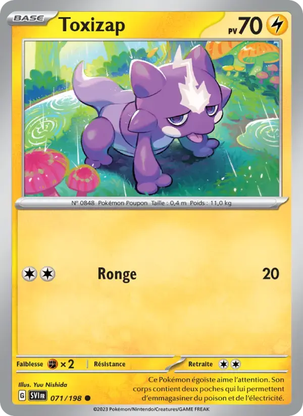 Carte Pokémon Toxizap #071 — Écarlate et Violet