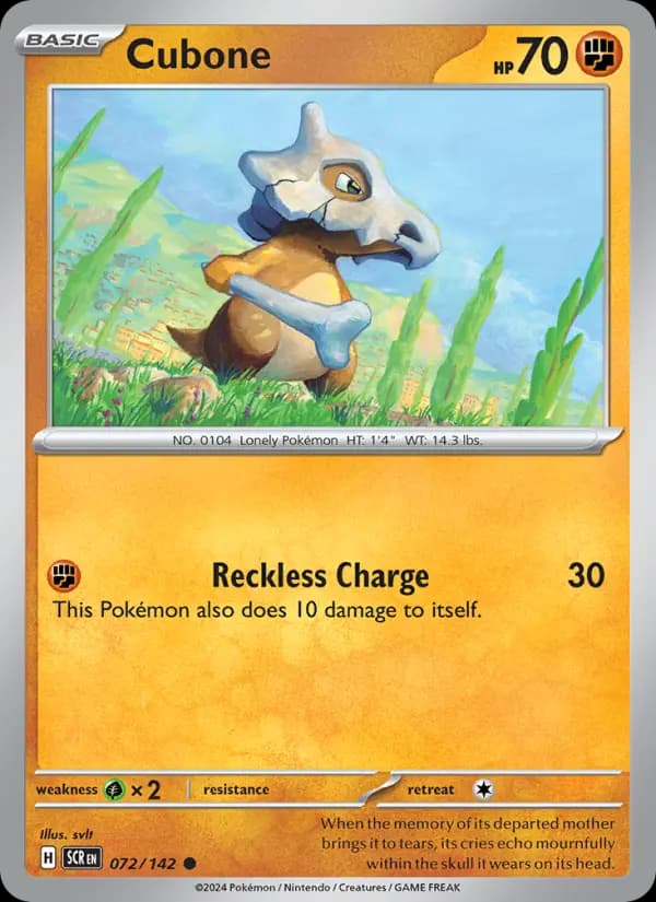 Cubone #072 — Stellar Crown