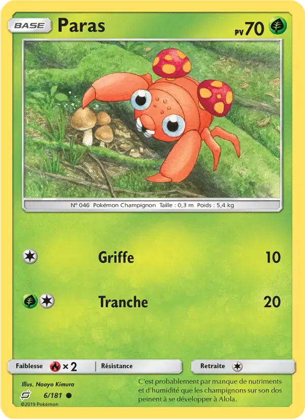 Carte Pokémon Paras #6 — Duo de Choc