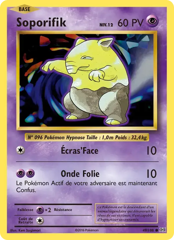 Carte Pokémon Soporifik #49 — Évolutions XY
