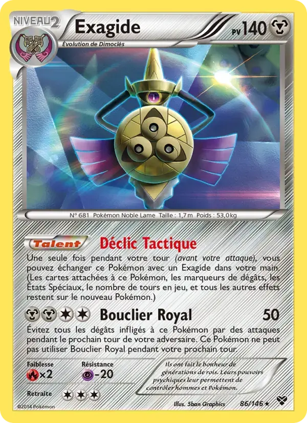 Carte Pokémon Exagide #86 — XY