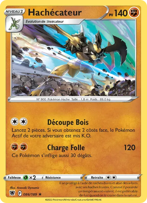 Carte Pokémon Hachécateur #086 — Astres Radieux