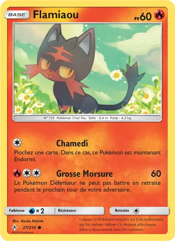 Carte Pokémon Flamiaou #27 — Alliance Infaillible