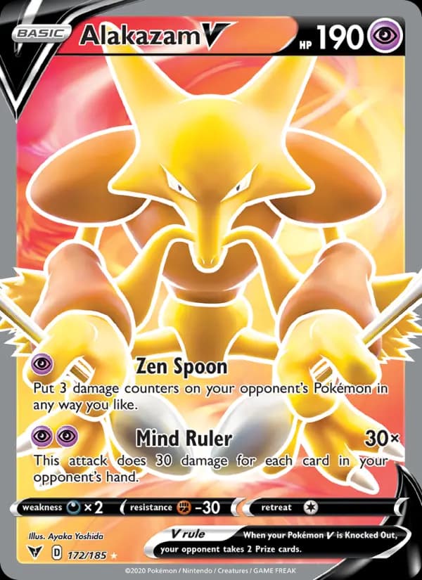 Alakazam V #172 — Vivid Voltage