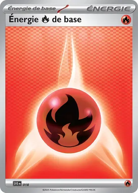 Carte Pokémon Énergie Feu #018 — Énergies Écarlate et Violet