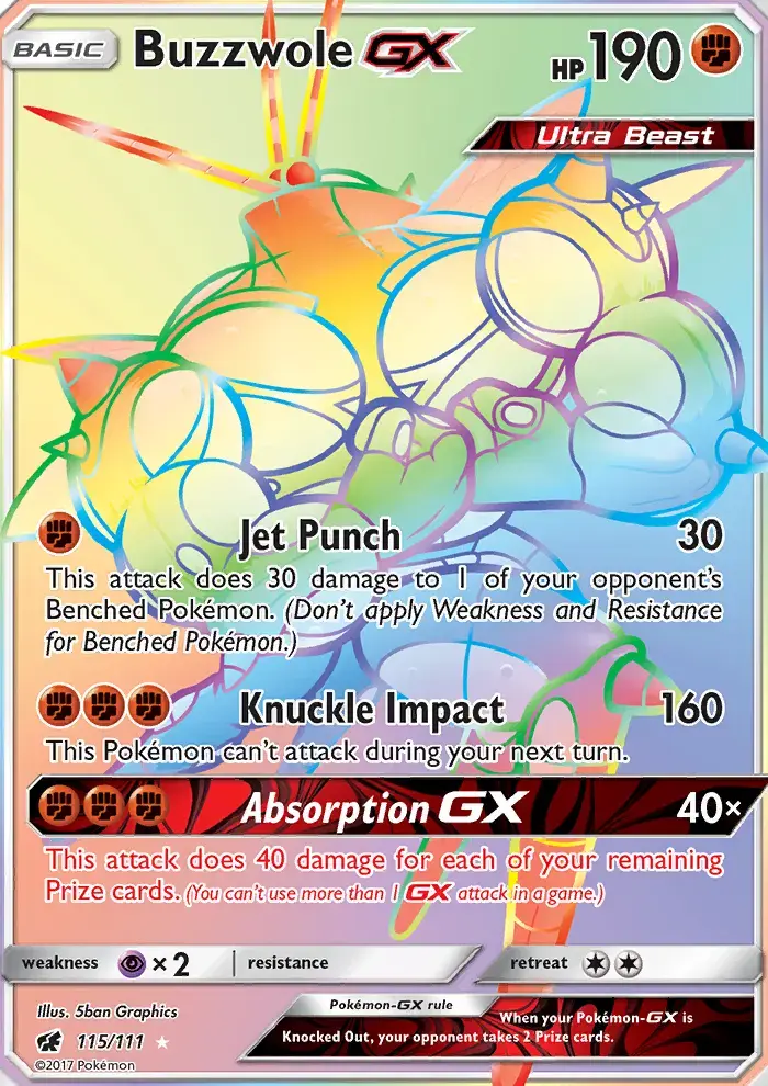 Buzzwole GX #115 — Crimson Invasion