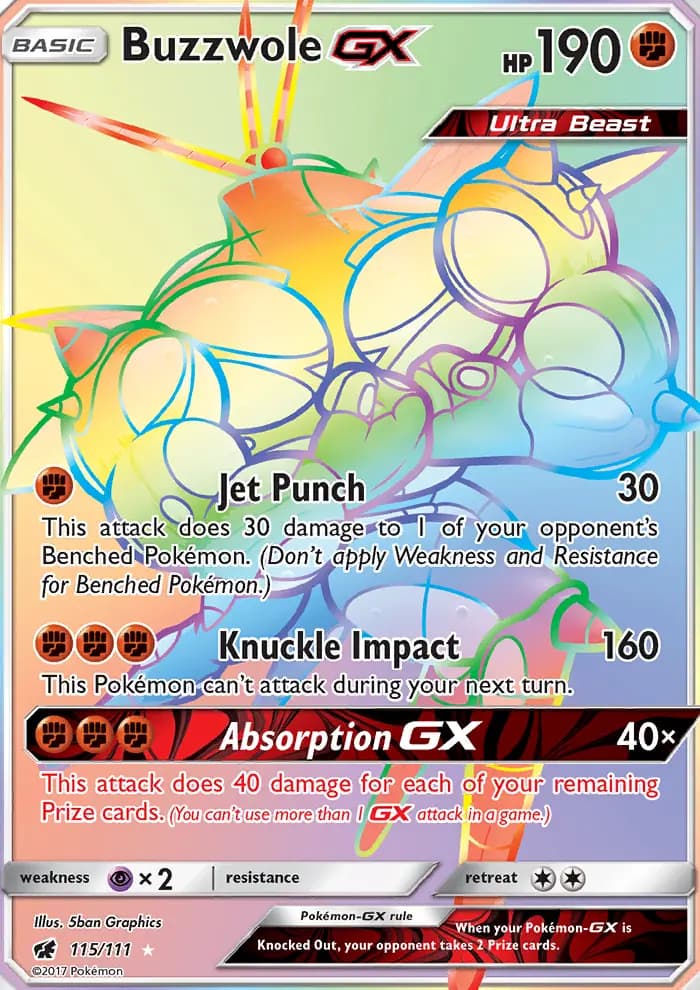 Buzzwole GX #115 — Crimson Invasion