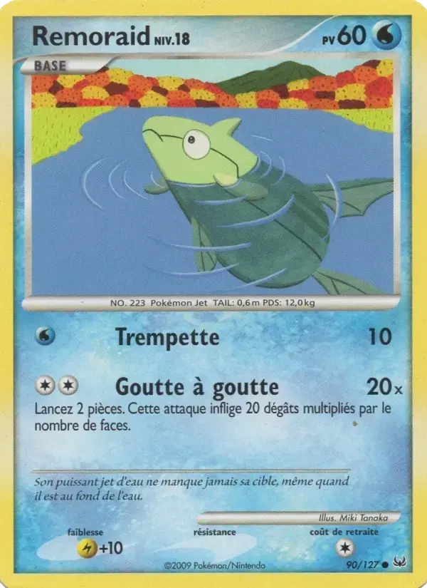 Carte Pokémon Remoraid #90 — Platine