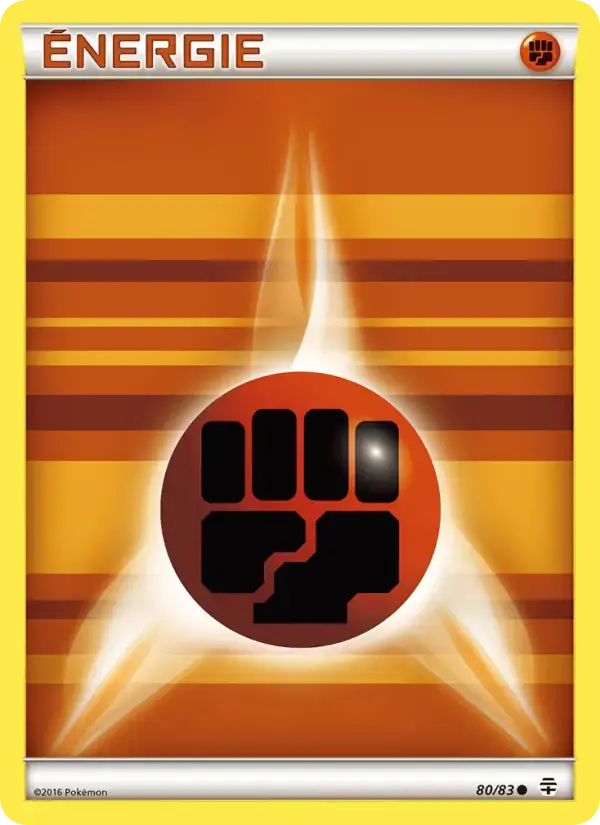 Carte Pokémon Énergie Fighting de base #80 — Générations