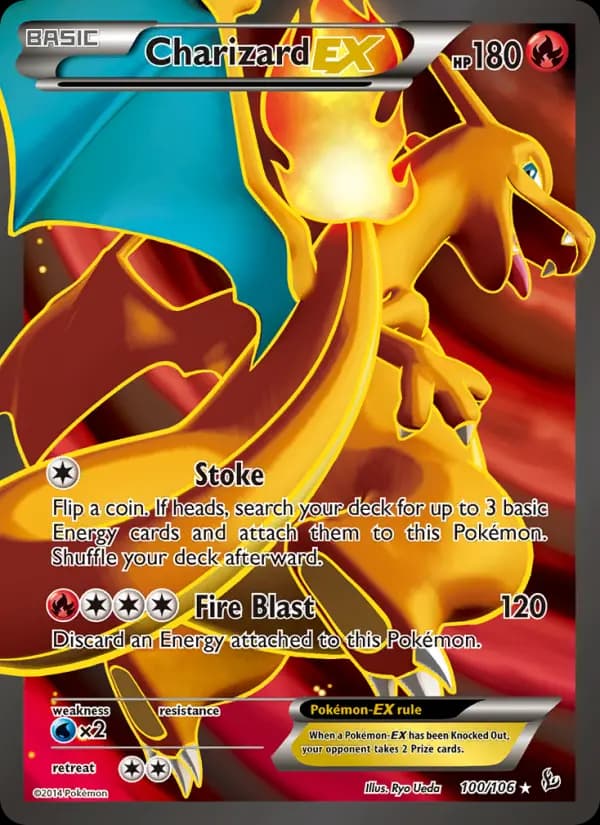 Charizard EX #100 — Flashfire