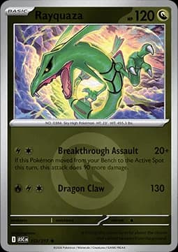 Rayquaza #153 Non Holo — Ascended Heroes