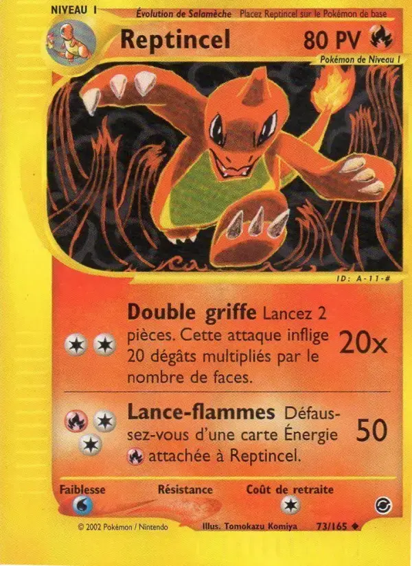 Carte Pokémon Reptincel #73 — Expédition
