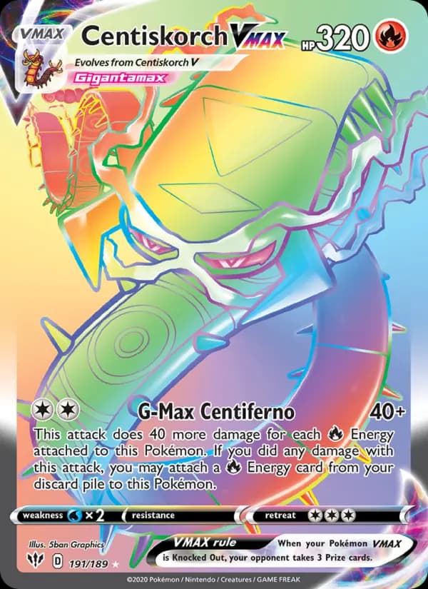Centiskorch VMAX #191 — Darkness Ablaze