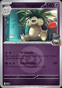 Team Rocket's Exeggutor #078 Non Holo — Ascended Heroes