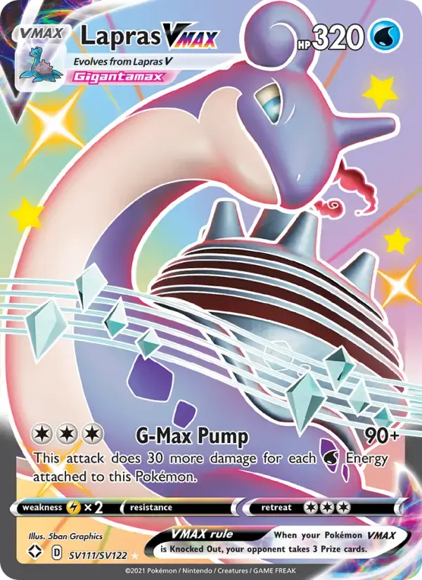 Lapras VMAX #SV111 — Shining Fates