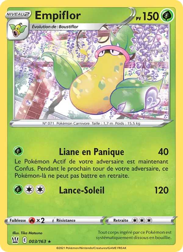 Carte Pokémon Empiflor #3 — Styles de Combat