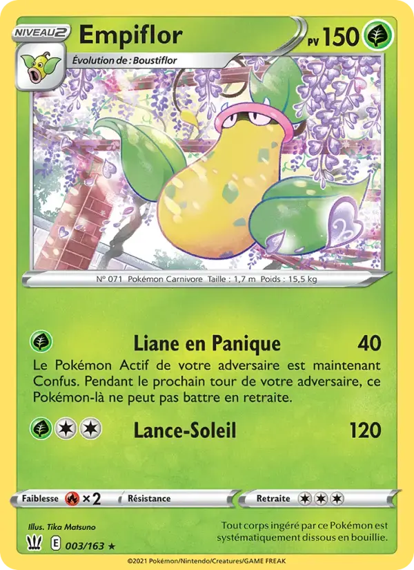 Carte Pokémon Empiflor #3 — Styles de Combat