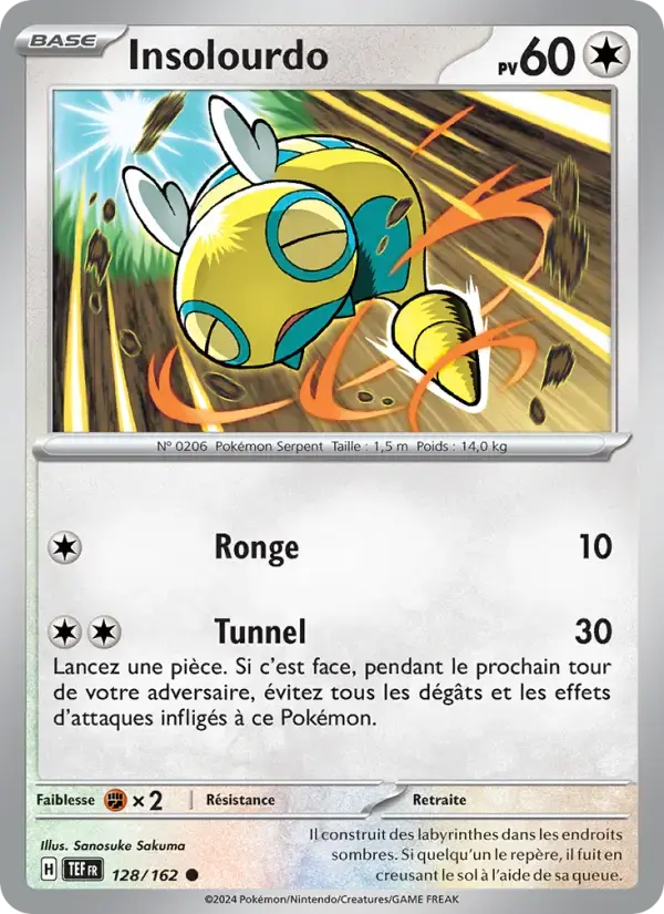 Carte Pokémon Insolourdo #128 — Forces Temporelles