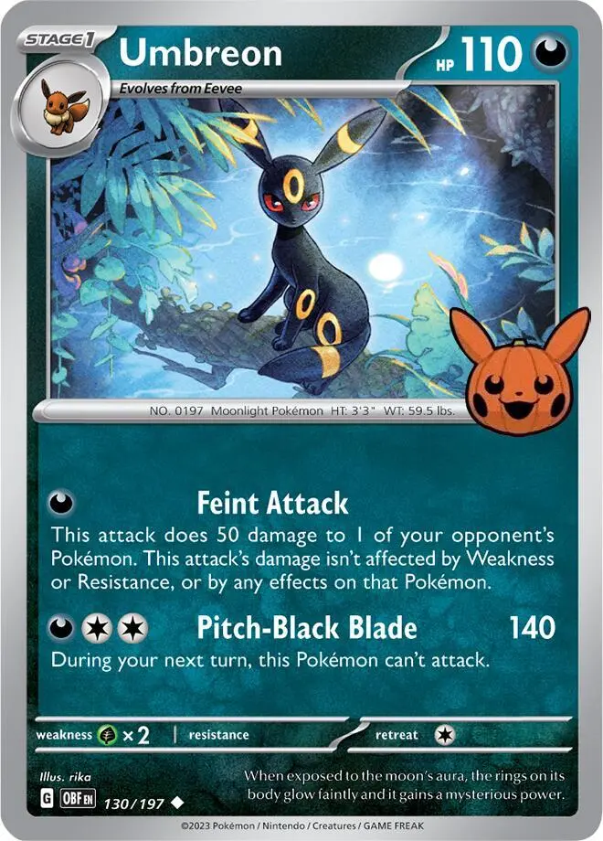 Umbreon #130 — Trick or Trade BOOster Bundle 2024