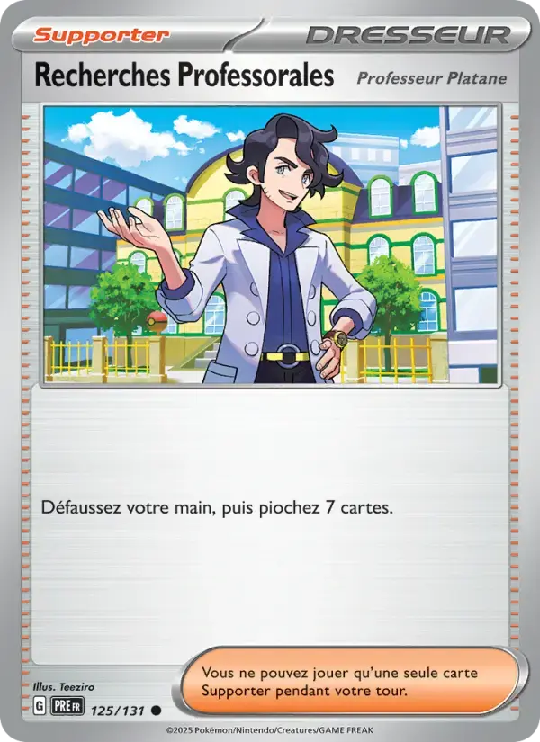Carte Pokémon Recherches Professorales #125 — Évolutions Prismatiques