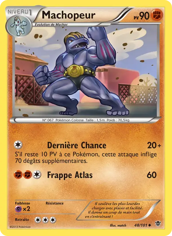 Carte Pokémon Machopeur #48 — Explosion Plasma
