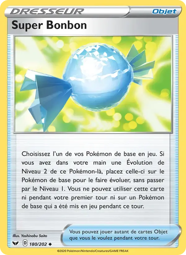 Carte Pokémon Super Bonbon #180 — Épée et Bouclier