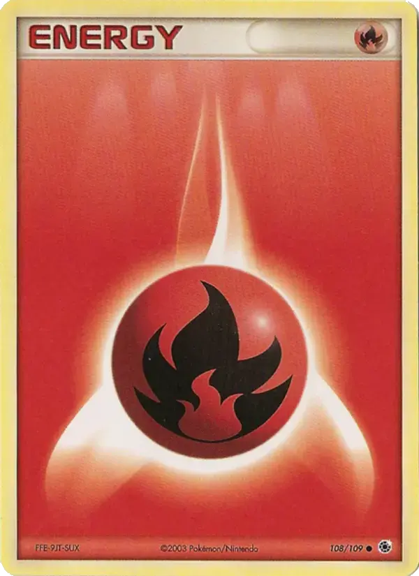 Carte Pokémon Énergie Feu #108 — Rubis & Saphir