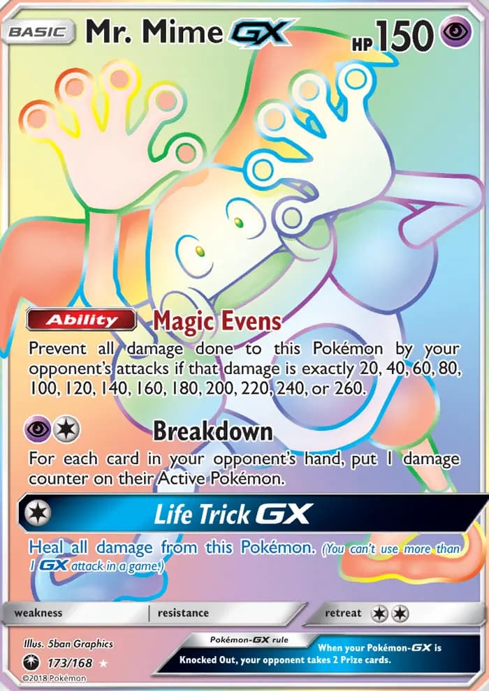 Mr. Mime GX #173 — Celestial Storm