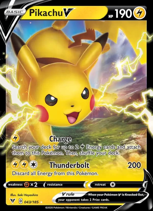 Pikachu V #43 — Vivid Voltage