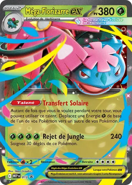 Carte Pokémon Méga-Florizarre-ex #013 — Promos Méga-Évolution
