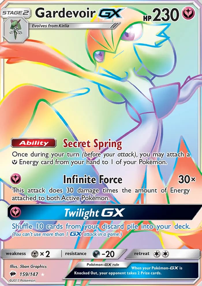 Gardevoir GX #159 — Burning Shadows