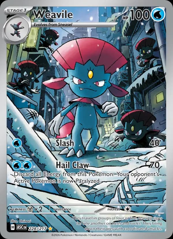 Weavile #228 — Ascended Heroes