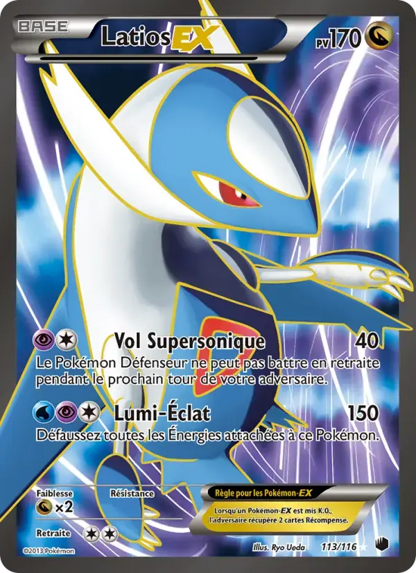 Carte Pokémon Latios-EX #113 — Glaciation Plasma