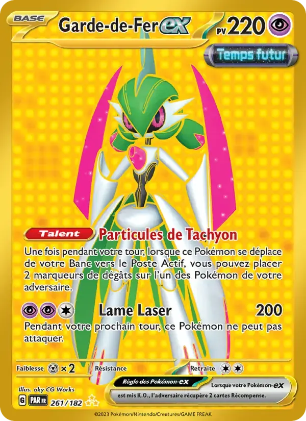 Carte Pokémon Garde-de-Fer-ex #261 — Faille Paradoxe