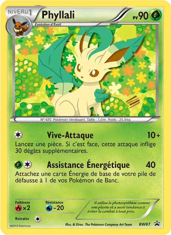 Carte Pokémon Phyllali #BW87 — Promos Noir et Blanc