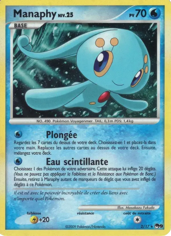 Carte Pokémon Manaphy #2 — POP 9