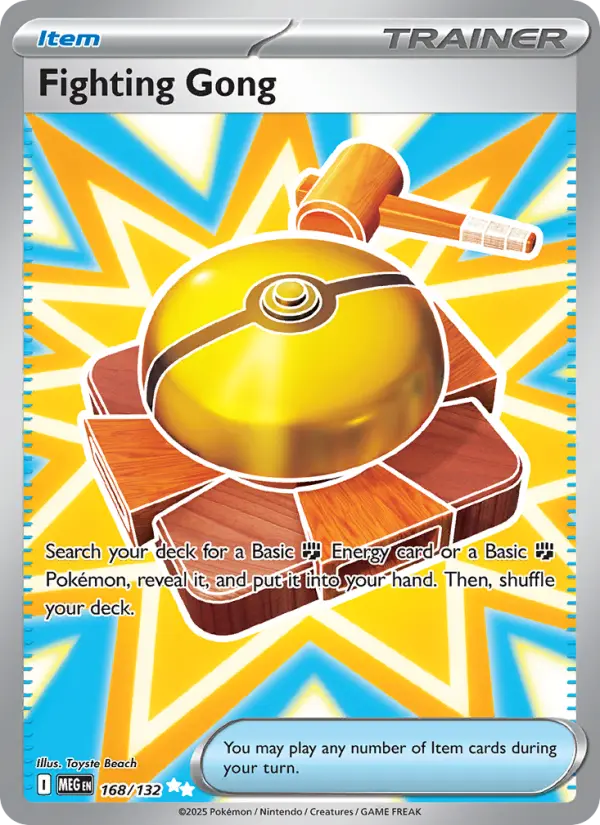 Carte Pokémon Gong de Combat #168 — Méga-Évolution
