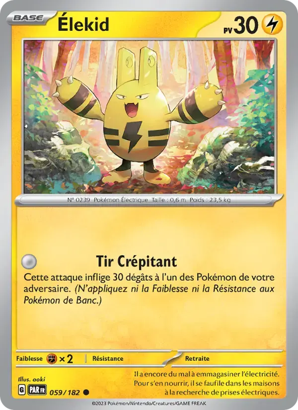 Carte Pokémon Élekid #059 — Faille Paradoxe