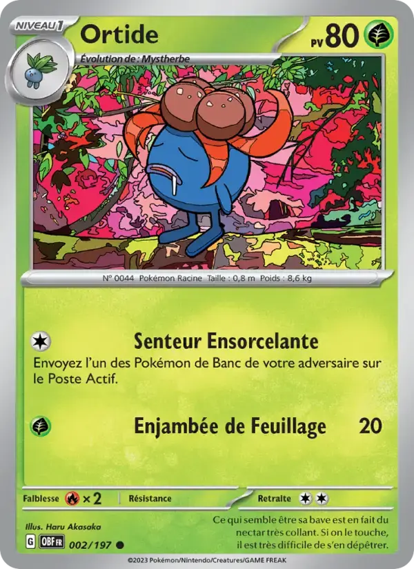 Carte Pokémon Ortide #002 — Flammes Obsidiennes