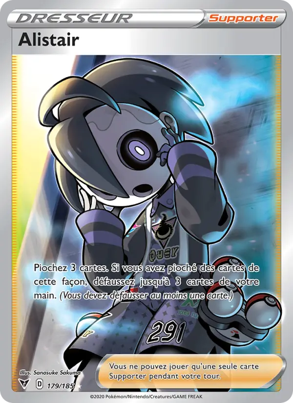 Carte Pokémon Alistair #179 — Voltage Éclatant