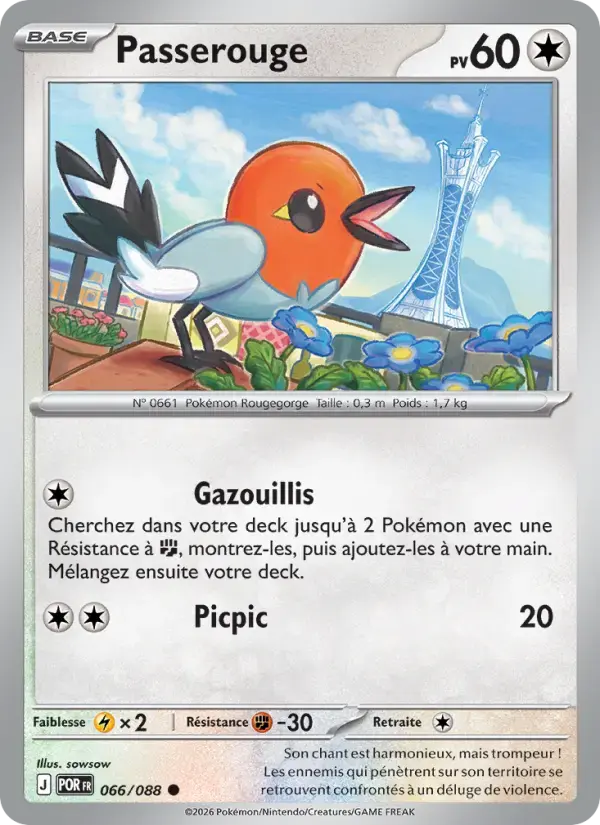 Carte Pokémon Passerouge #066 — Équilibre Parfait